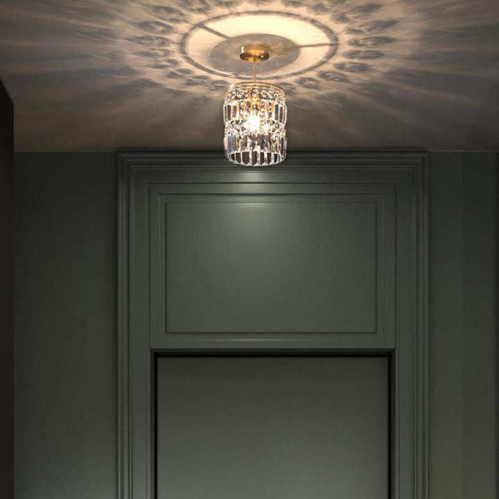 Nordic Light Luxus Vollmessing Kristall 1 \ 3-Licht Kronleuchter 