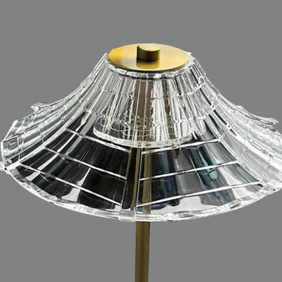 Nordic Light Luxury Pavilion Shape Acrylic LED Table Lamp