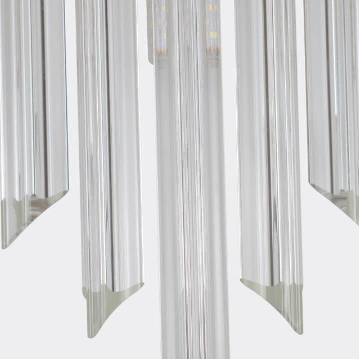 Nordic Creative Glass Crystal Rod Edelstahl 2-Licht-Wandleuchte