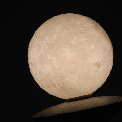 Japanese Style Moon Resin 1-Light Table Lamp