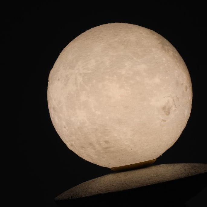 Lampe de Table à 1 Lumière en Résine Style Japonais Lune 