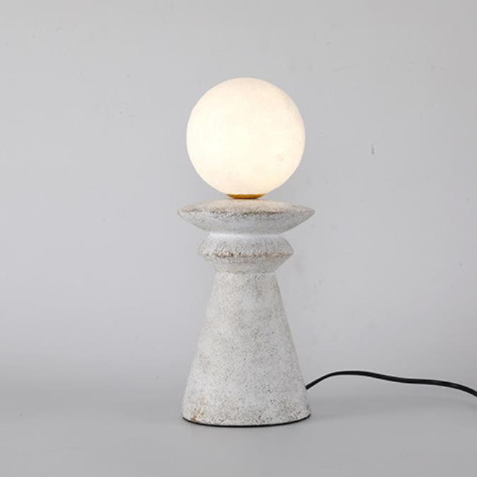 Lampe de Table à 1 Lumière en Résine Style Japonais Lune 