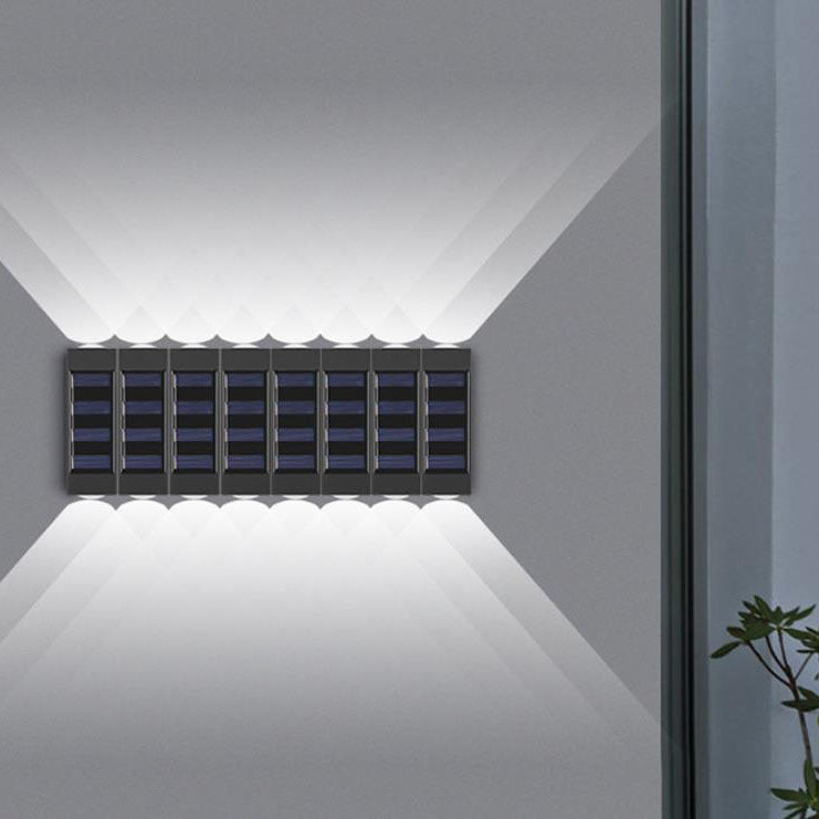 Einfache wasserdichte LED-Wandleuchte mit langem Streifen im Freien 