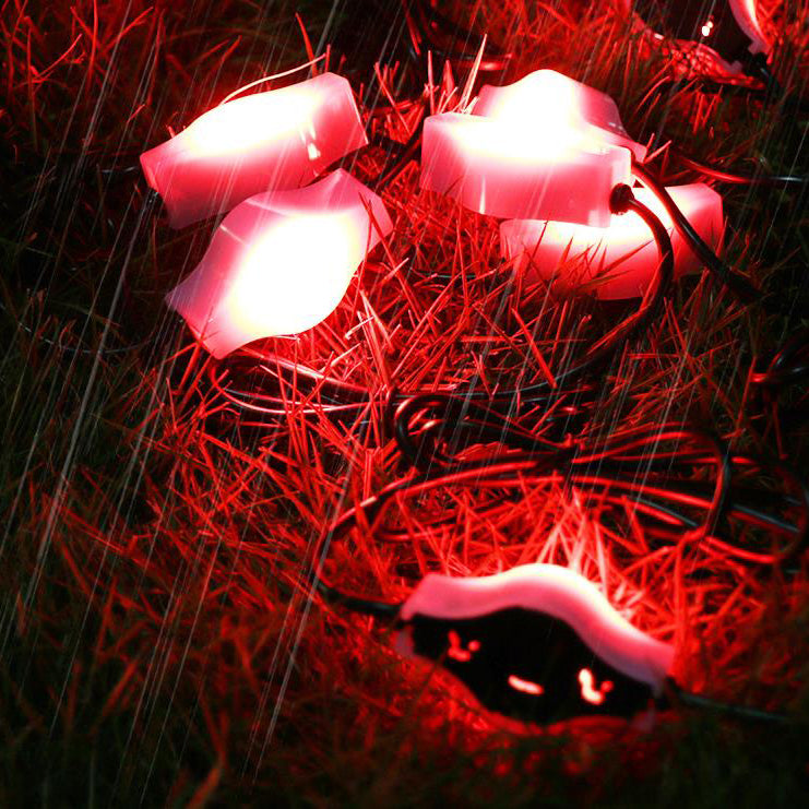 Moderne minimalistische Solar-Lichterkette mit App, Bluetooth, LED und wasserdicht für Garten, Rasen und den Außenbereich 