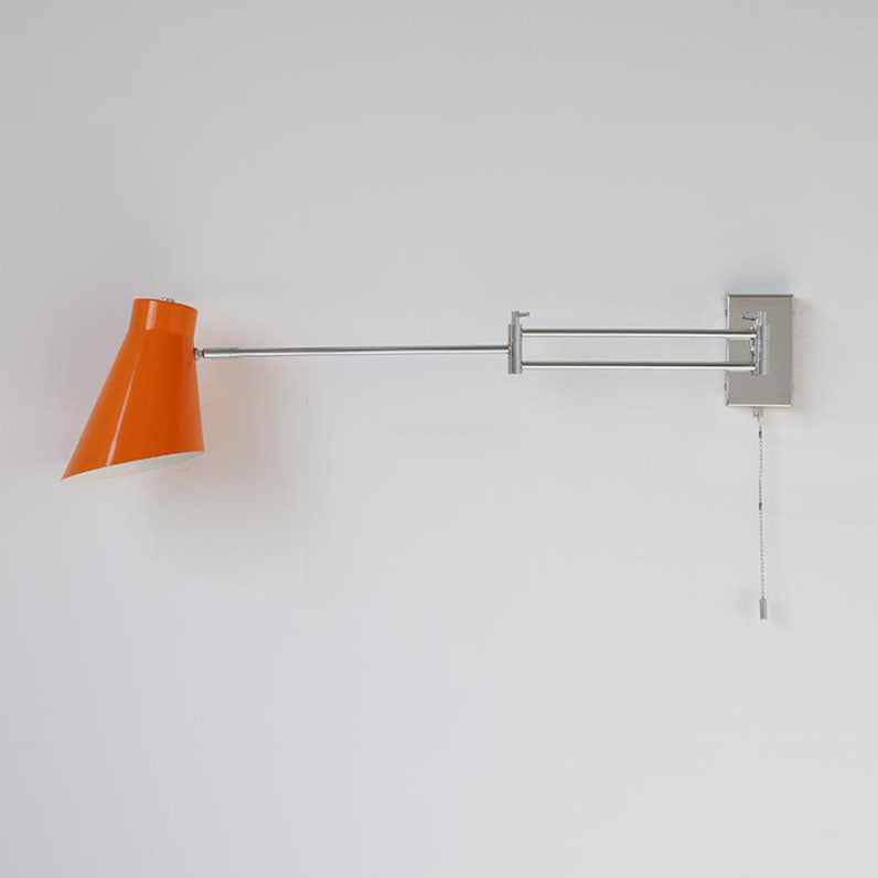 Contemporary Nordic Horn Cone Iron Rotating 1-Light Wall Sconce Lamp for Living Room