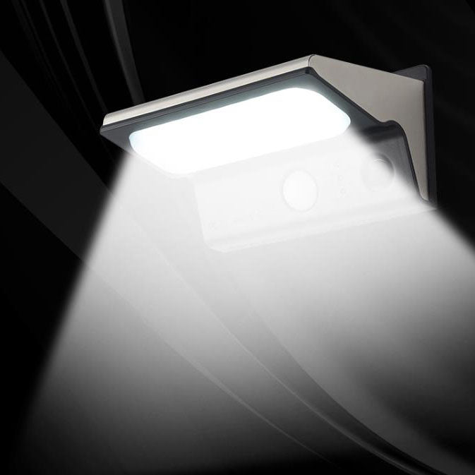 Lampe murale LED à détecteur de mouvement intelligent solaire extérieur étanche 