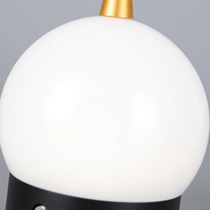 Modern Round Acrylic Aluminum USB Rechargeable Portable LED Night Light Table Lamp