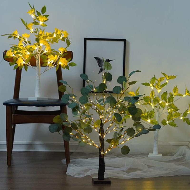 Lampe de table LED de décoration de vacances de branche d&