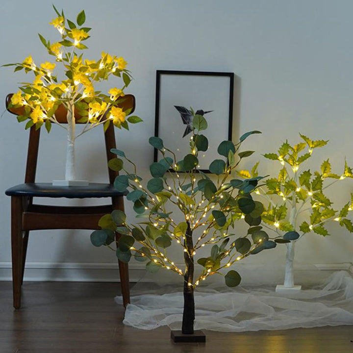 Lampe de table LED de décoration de vacances de branche d'arbre créative moderne 