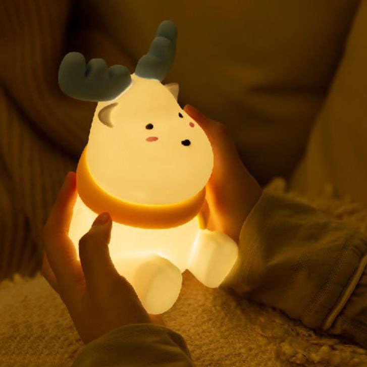 Lampe de table LED Pat en silicone, moderne et créative, en forme d&