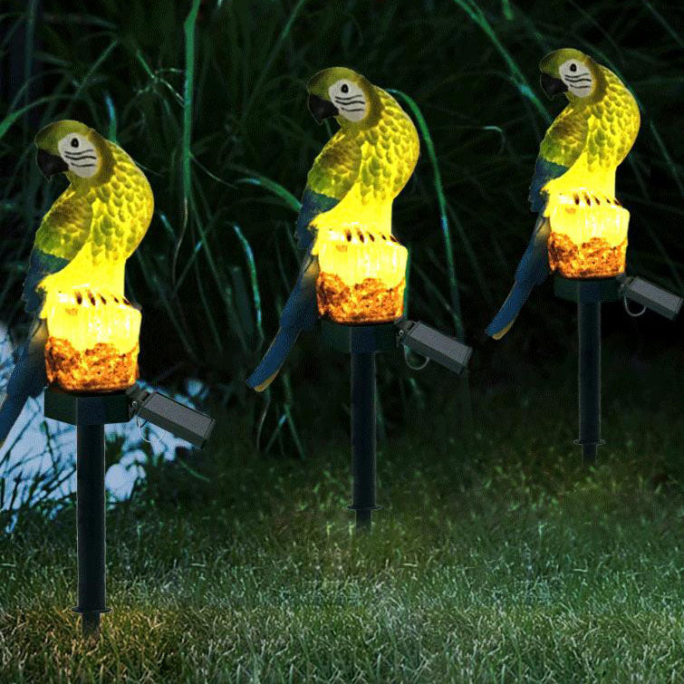 Modernes rustikales Papageien-Solar-Rasen-LED-Gartenboden-Einsatz-Landschaftslicht im Freien 