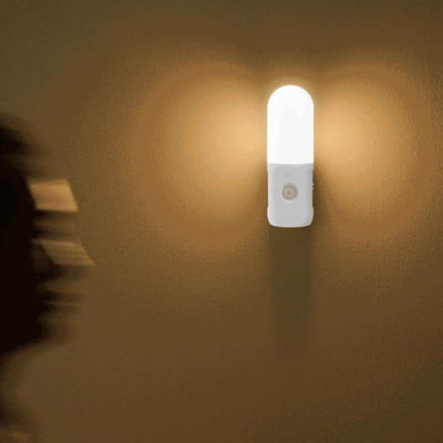Modern Intelligent Body Sensor USB Rechargeable LED Night Light Wall Sconce Lamp
