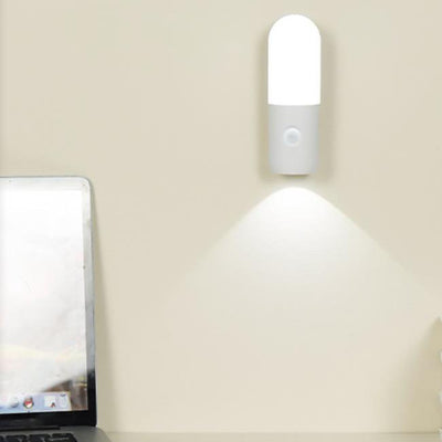 Moderne intelligente USB-aufladbare LED-Nachtlicht-Wandleuchte mit Körpersensor