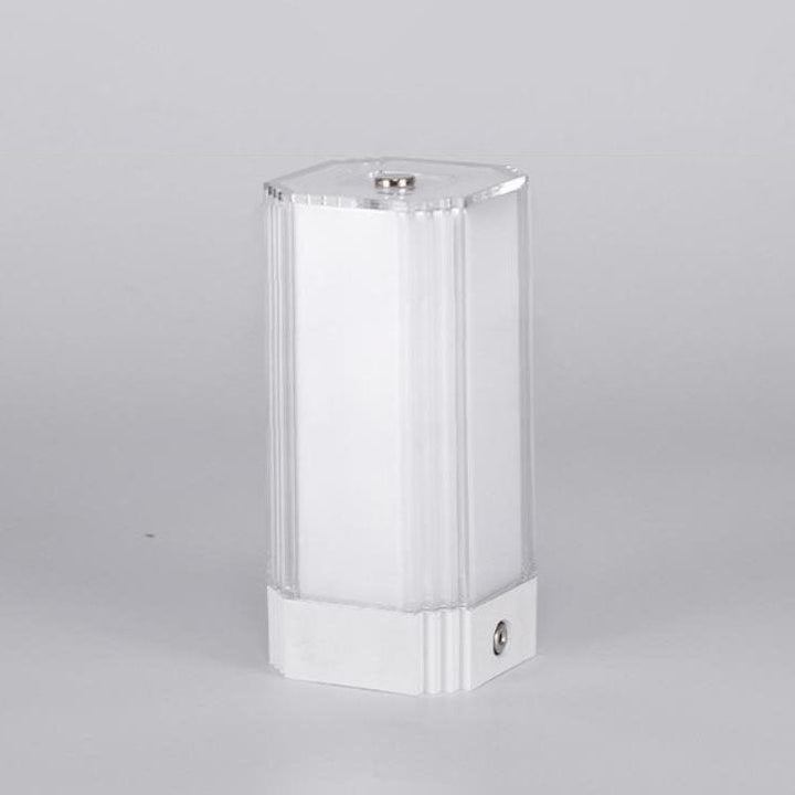 Modern Solid Color Rectangular Acrylic DC Rechargeable Night Light Table Lamp