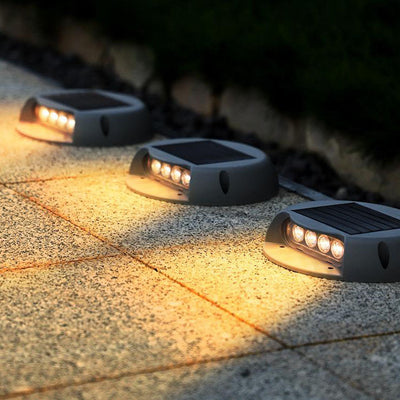 Modernes rundes wasserdichtes LED-Garten-Solarlicht für begrabene Gehwege im Freien 