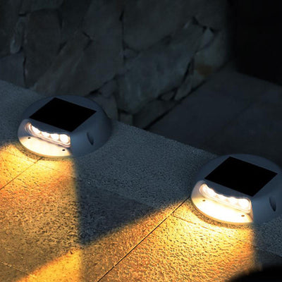 Modernes rundes wasserdichtes LED-Garten-Solarlicht für begrabene Gehwege im Freien 