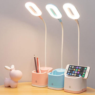Modern Solid Color Foldable Eye Protection USB Rechargeable LED Table Lamp