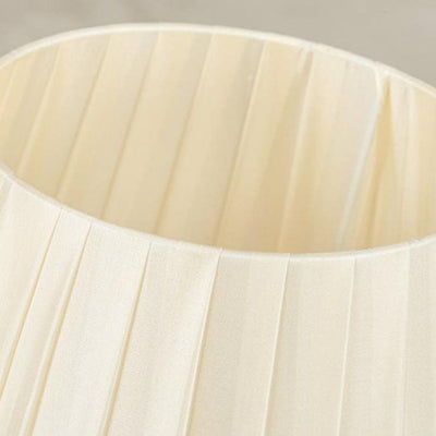 Nordic Light Luxury Fabric Cone Ceramic Base 1-Light Table Lamp