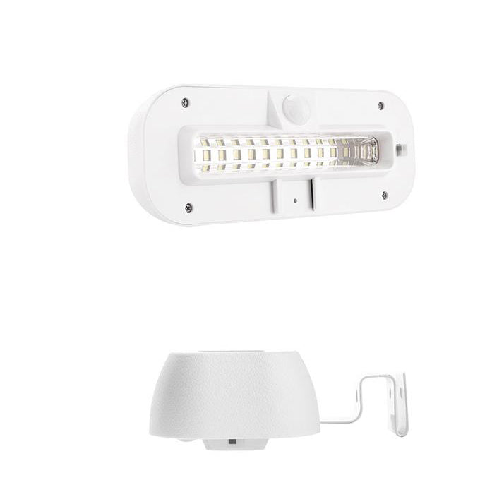 Modern Minimalist Solar Human Sensor Square Outdoor Waterproof LED Wall Sconce Lamp for Outdoor Patio