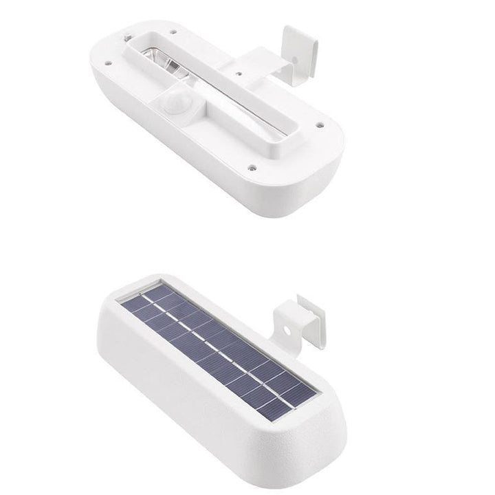 Modern Minimalist Solar Human Sensor Square Outdoor Waterproof LED Wall Sconce Lamp for Outdoor Patio