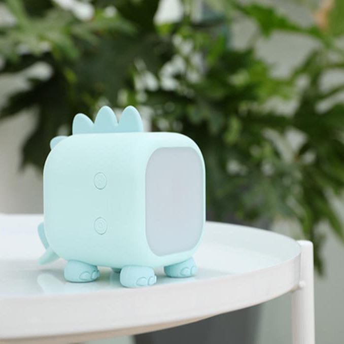 Creative Silicone Dinosaur Square USB LED Night Light Table Lamp