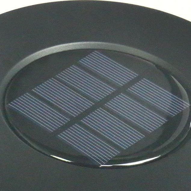 مصباح LED شمسي خارجي مقاوم للماء على شكل مخروط لإضاءة الحديقة 