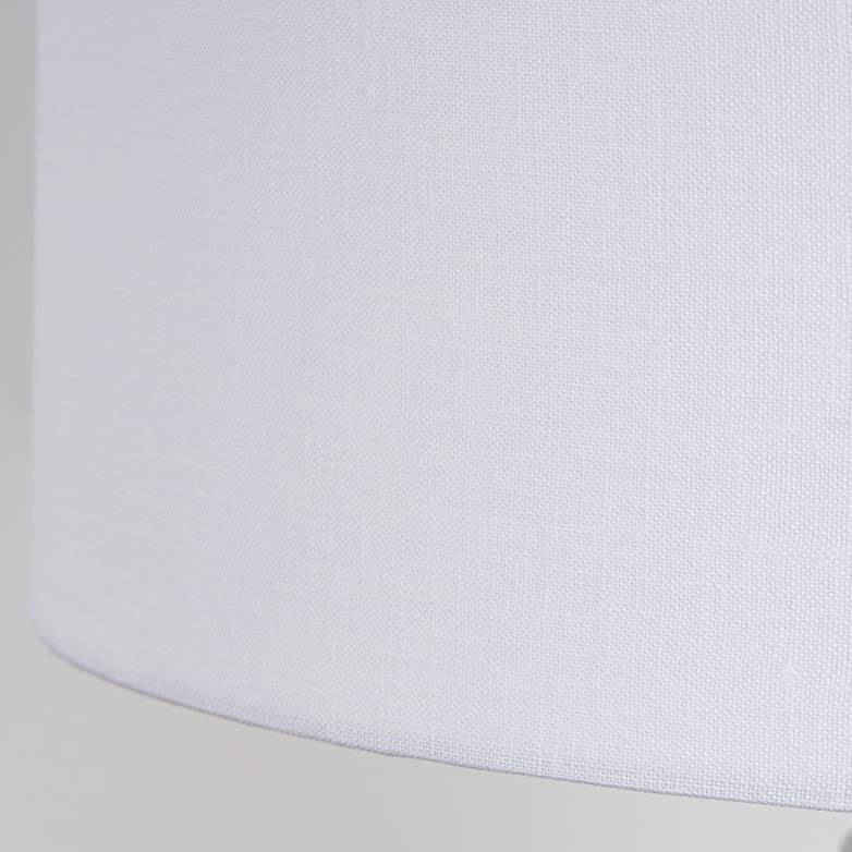 Lámpara de mesa de 1 luz con tambor de tela y jarra de cerámica en blanco y negro minimalista moderno 