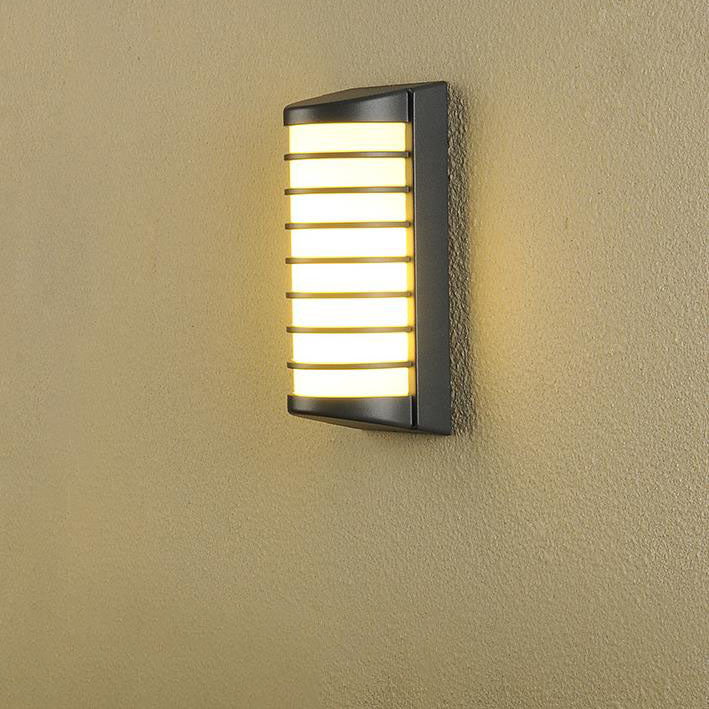 Modern Outdoor Half Cylindrical Aluminum Waterproof Patio LED Wall Sconce Lamp