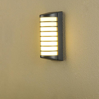 مصباح جداري LED خارجي حديث نصف أسطواني من الألومنيوم المقاوم للماء 