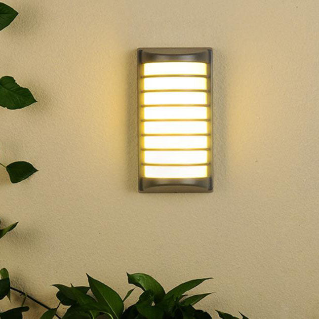 Modern Outdoor Half Cylindrical Aluminum Waterproof Patio LED Wall Sconce Lamp