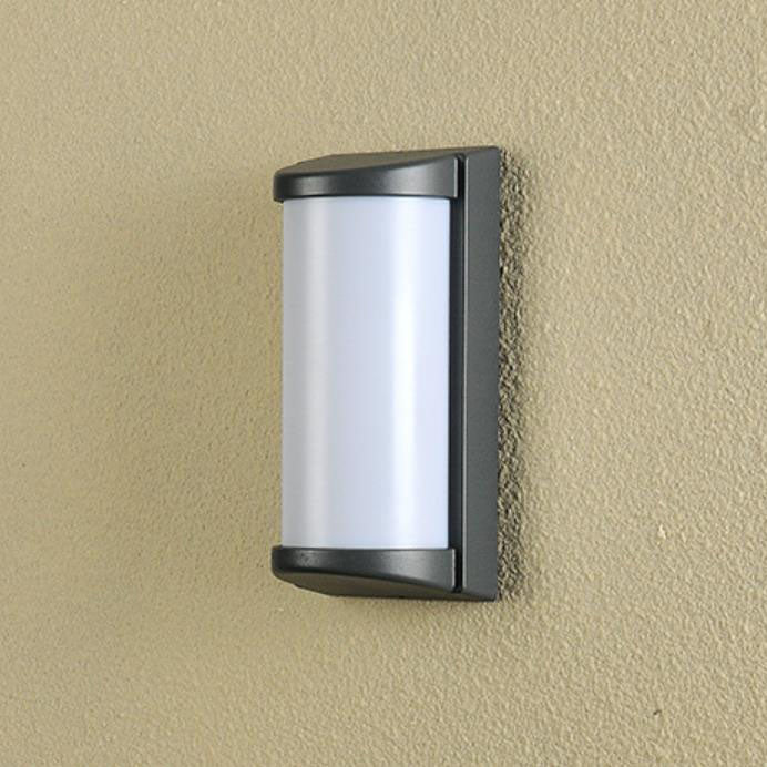Modern Outdoor Half Cylindrical Aluminum Waterproof Patio LED Wall Sconce Lamp