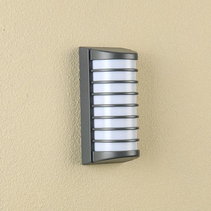 Modern Outdoor Half Cylindrical Aluminum Waterproof Patio LED Wall Sconce Lamp