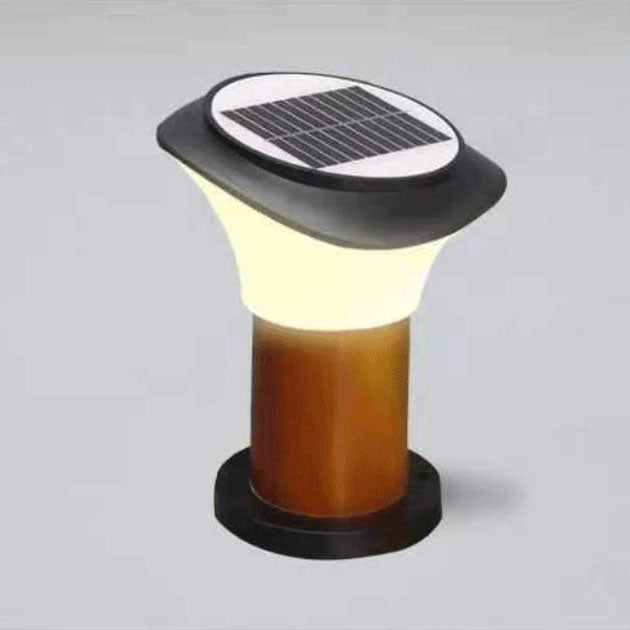 ضوء المناظر الطبيعية LED ABS رأس عمود مائل خارجي للطاقة الشمسية 