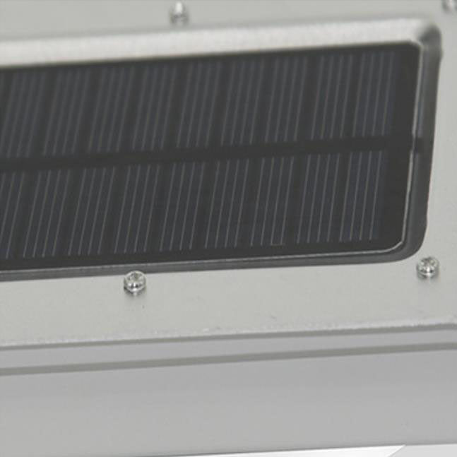 Aplique de pared para patio con control inteligente de luz LED, panel cuadrado solar exterior moderno minimalista de ABS y PC 