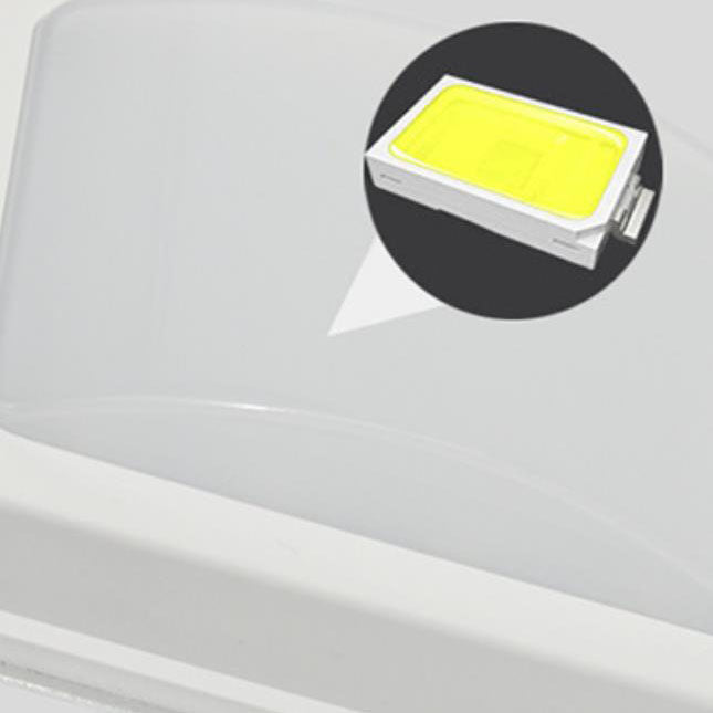 Aplique de pared para patio con control inteligente de luz LED, panel cuadrado solar exterior moderno minimalista de ABS y PC 