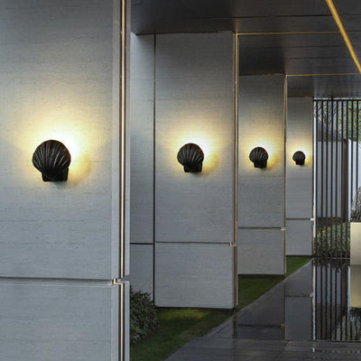 Outdoor Creative Shell Design Aluminum LED Waterproof Wall Sconce Lamp