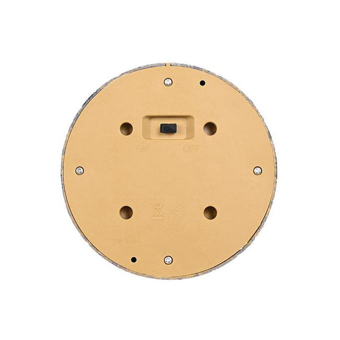 Modern Minimalist Solar Outdoor Round Resin Brick LED Garden Ground Insert Decorative Landscape Light For Outdoor