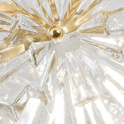 French Modern Luxury Crystal Glass 3-Light Chandelier