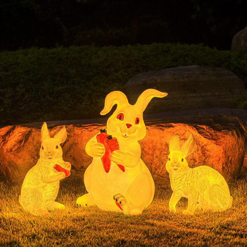 Modern Plexiglass Rabbit 1-Light Outdoor Landscape Light – BulbSquare