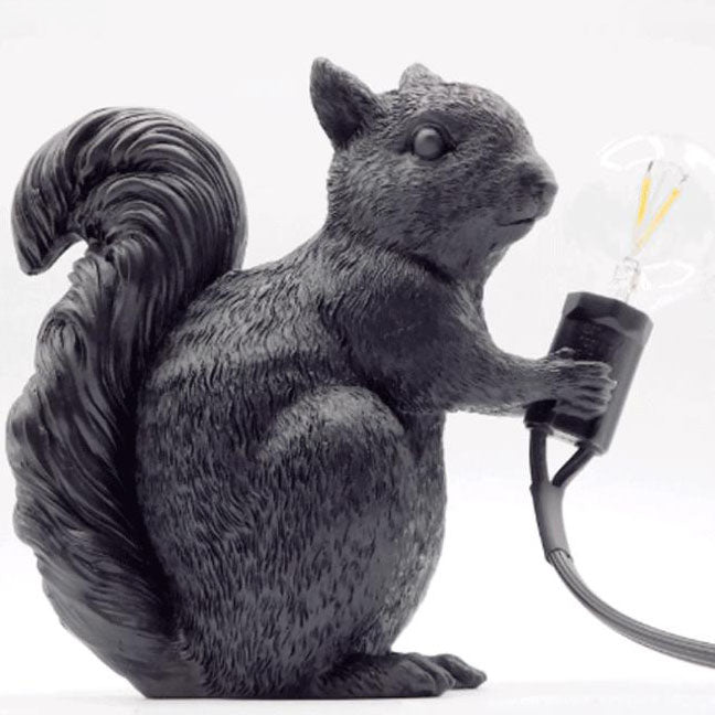 Contemporary  Creative Resin Squirrel 1-Light Decoration Table Lamp for Living Room