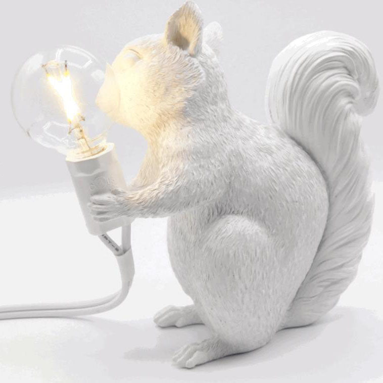 Contemporary  Creative Resin Squirrel 1-Light Decoration Table Lamp for Living Room