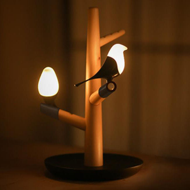Contemporary Creative Magpie Branch Smart Sensor LED Decorative Table Lamp for Bedroom