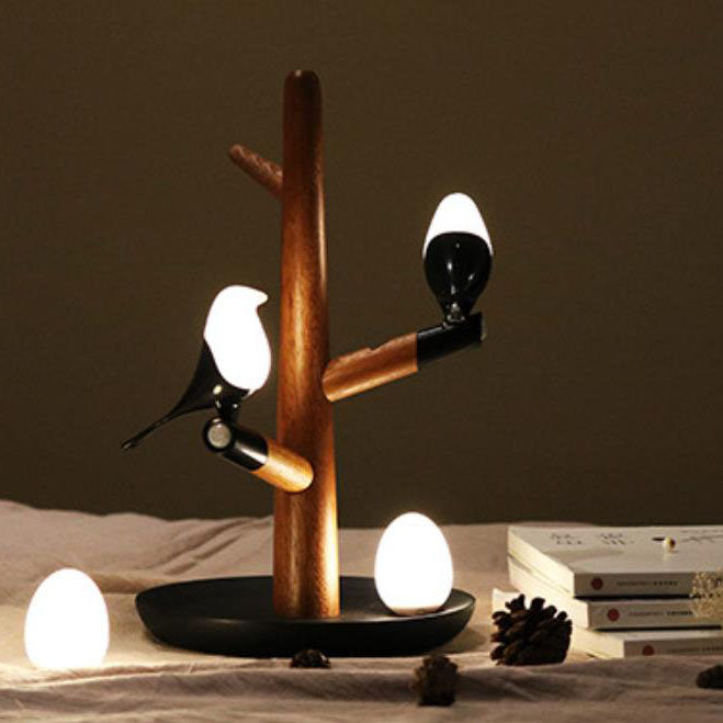 Contemporary Creative Magpie Branch Smart Sensor LED Decorative Table Lamp for Bedroom