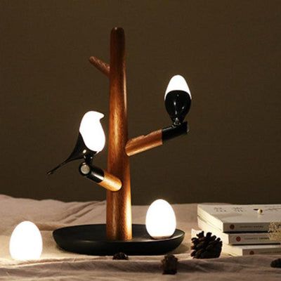 Creative Magpie Branch Smart Sensor LED Decorative Table Lamp