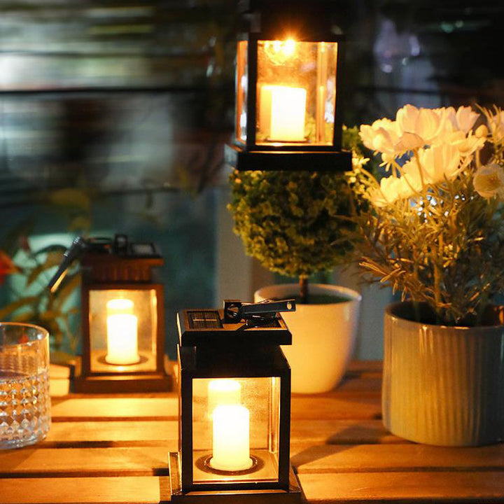 Lumières LED Extérieures Étanches en ABS avec Bougie Solaire Étoile Moderne 