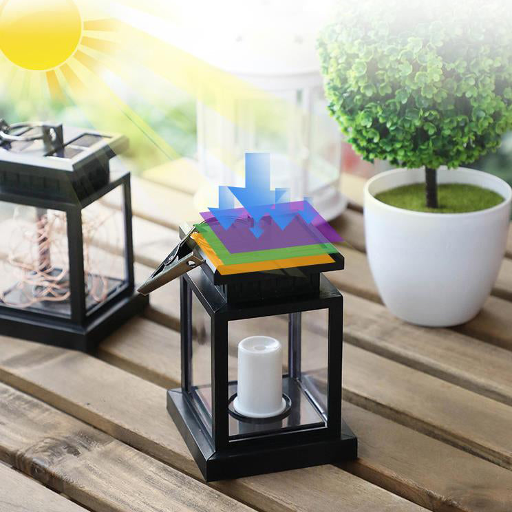 Lumières LED Extérieures Étanches en ABS avec Bougie Solaire Étoile Moderne 