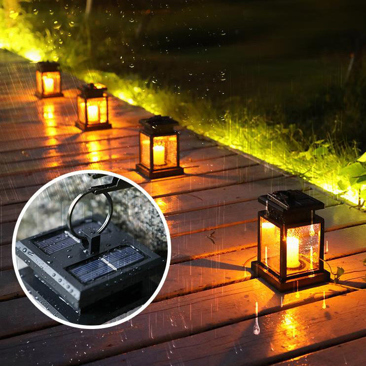 Lumières LED Extérieures Étanches en ABS avec Bougie Solaire Étoile Moderne 