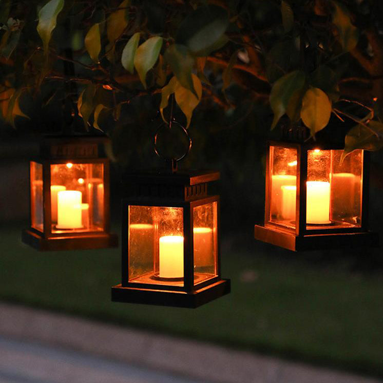 Lumières LED Extérieures Étanches en ABS avec Bougie Solaire Étoile Moderne 