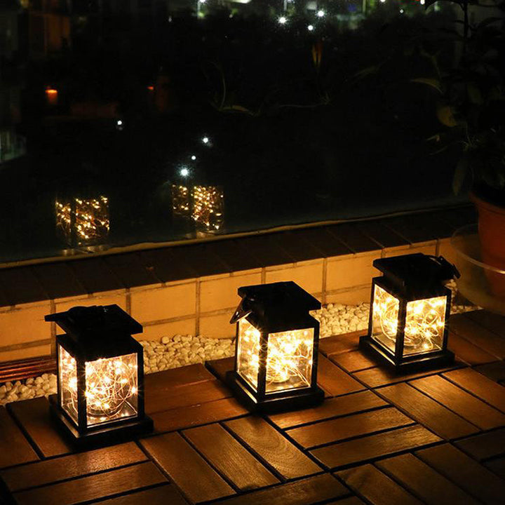 Lumières LED Extérieures Étanches en ABS avec Bougie Solaire Étoile Moderne 