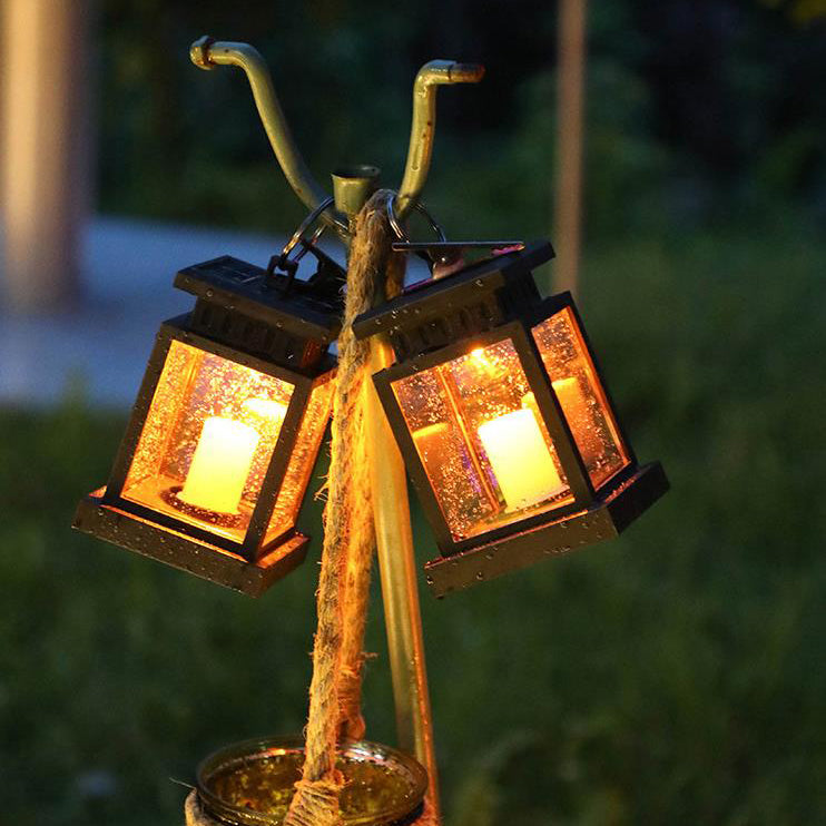 Lumières LED Extérieures Étanches en ABS avec Bougie Solaire Étoile Moderne 